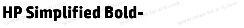 HP Simplified Bold字体转换